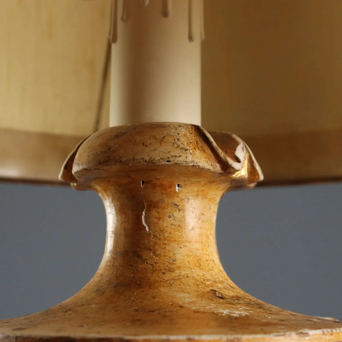 Gilt Wood Table Lamp - 19th Century