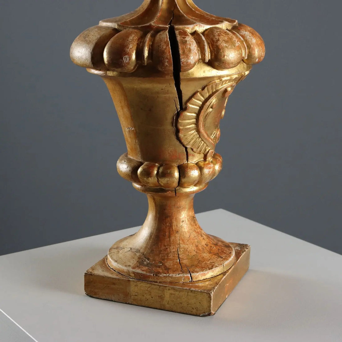 Gilt Wood Table Lamp - 19th Century