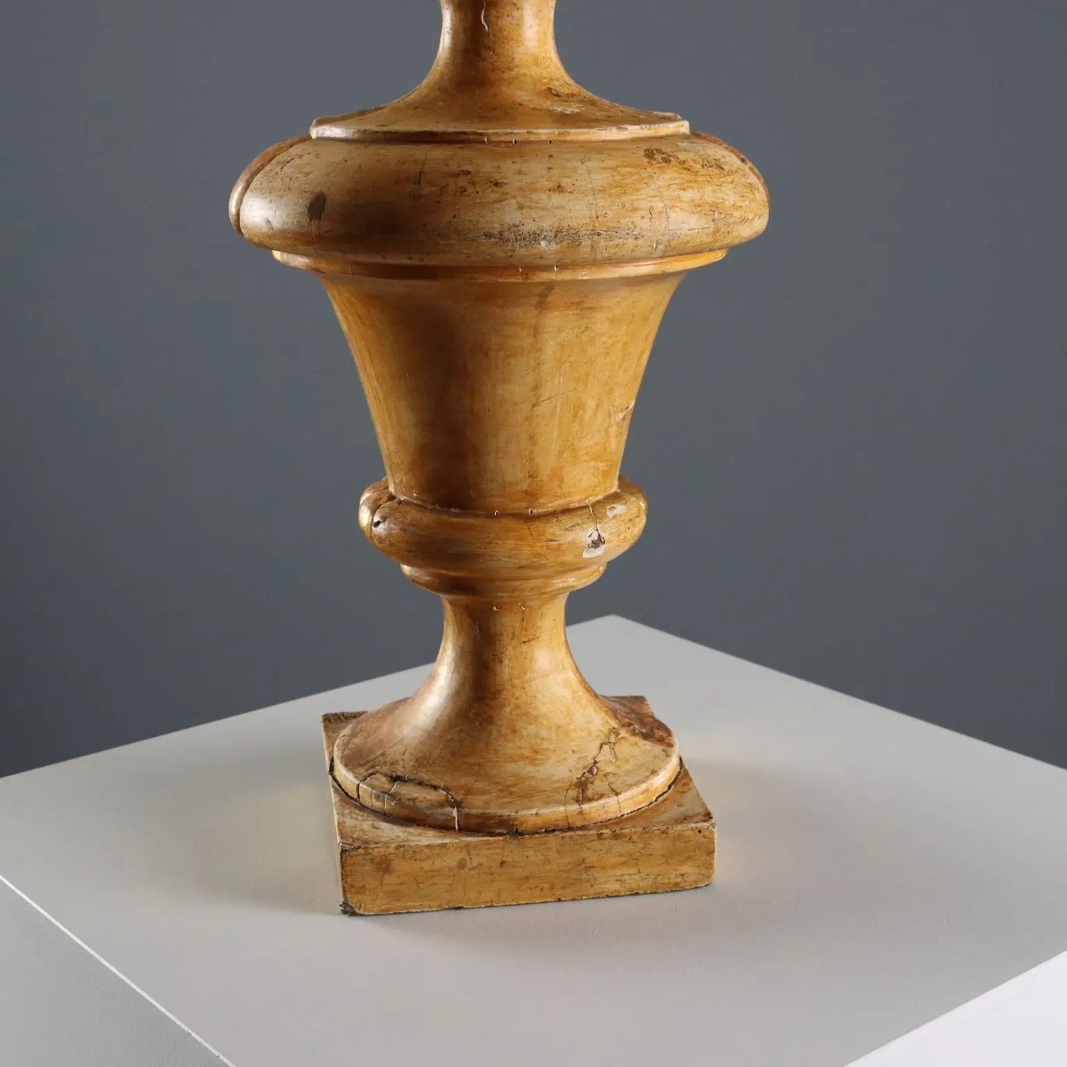 Gilt Wood Table Lamp - 19th Century