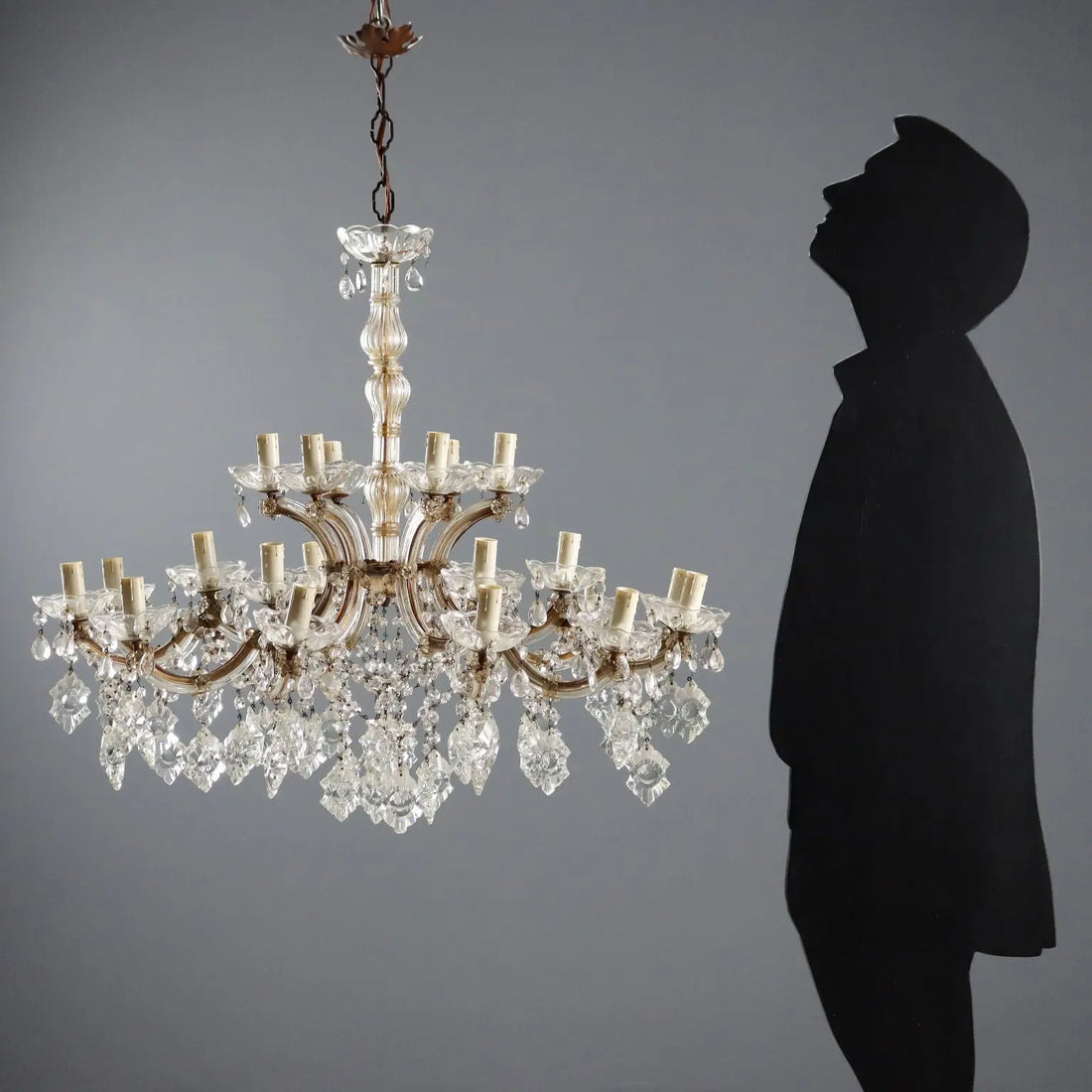 Antique Chandelier Maria Theresa Style 24 Lights Italy XX Century - Italy, Early XX Century | Antiques | Lighting