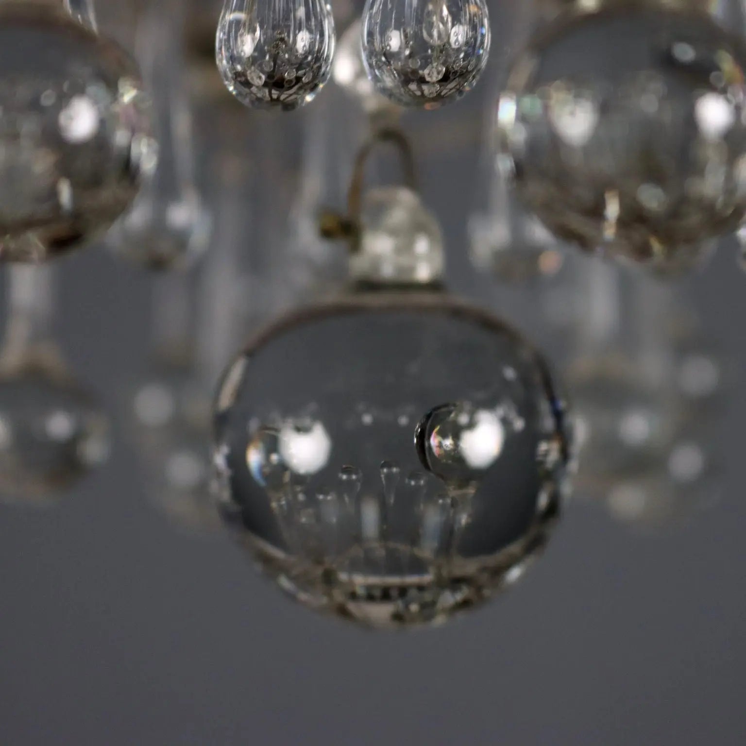 Antique Chandelier Glass Metal 6 Lights Italy XIX Century - Italy, XIX Century | Antiques | Lighting