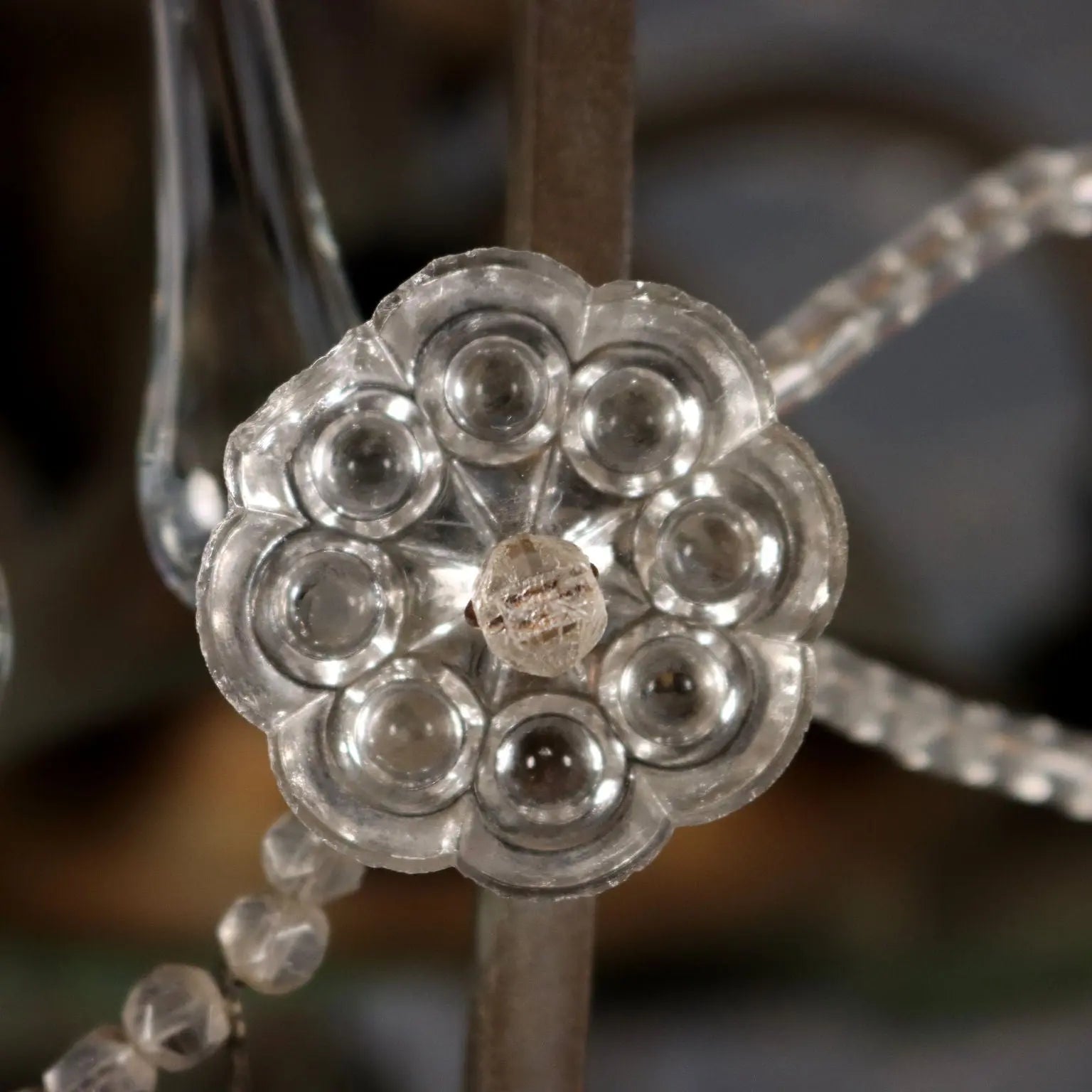 Antique Chandelier Glass Metal 6 Lights Italy XIX Century - Italy, XIX Century | Antiques | Lighting