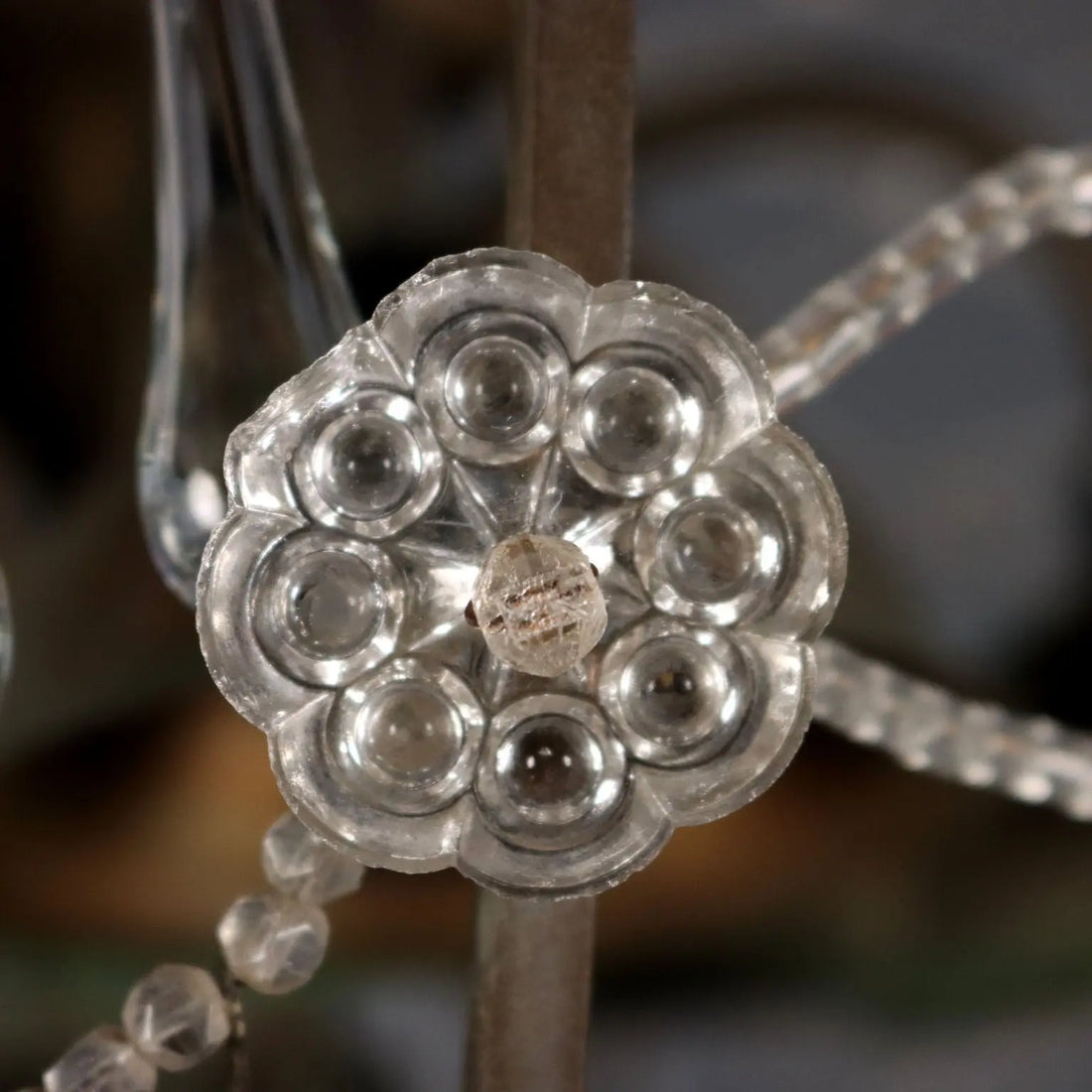 Antique Chandelier Glass Metal 6 Lights Italy XIX Century - Italy, XIX Century | Antiques | Lighting