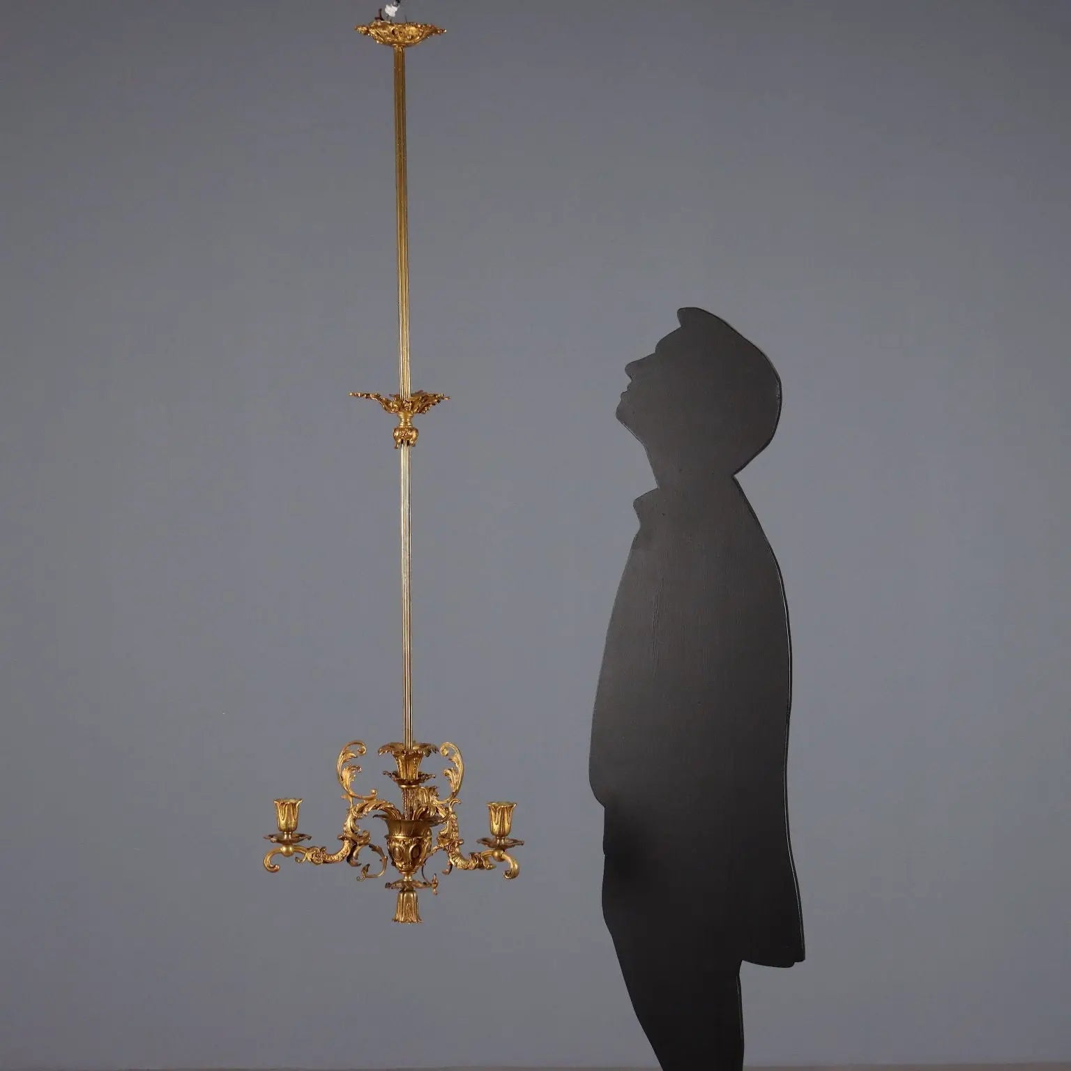 Antique Chandelier Gilded Bronze 3 Lights Italy XX Century - Italy, XX Century | Antiques | Lighting