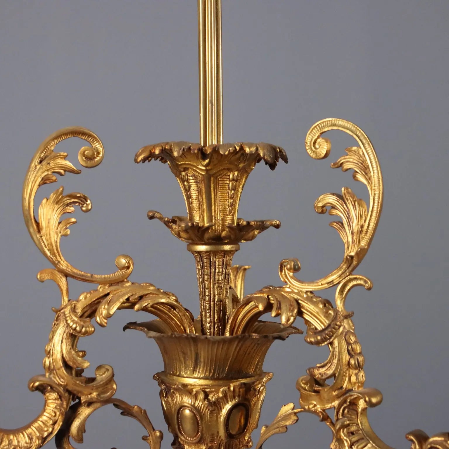 Antique Chandelier Gilded Bronze 3 Lights Italy XX Century - Italy, XX Century | Antiques | Lighting
