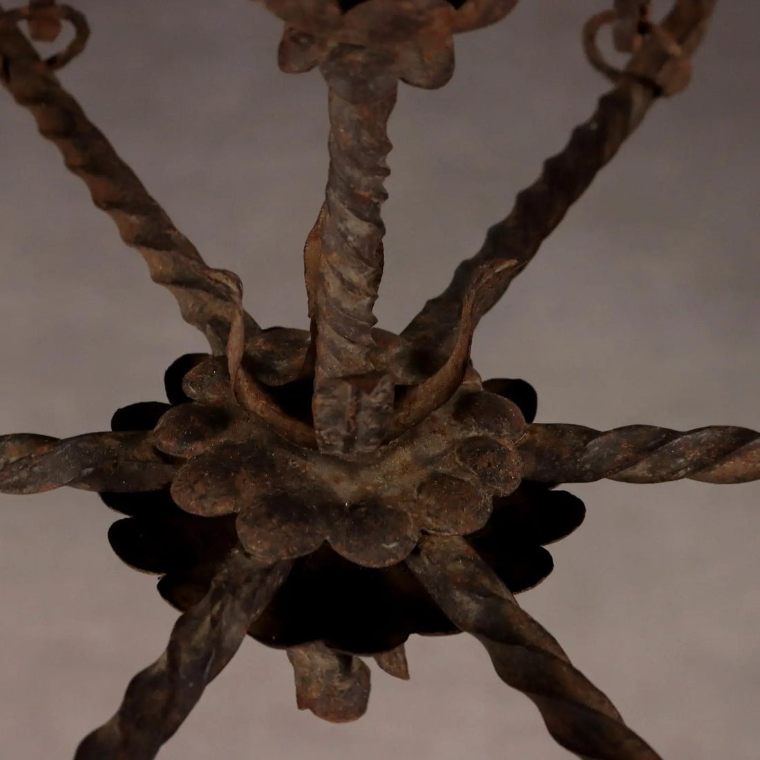Antique Chandelier Wrought Iron 7 Lights Italy XIX Century - Italy, XIX Century | Antiques | Lighting