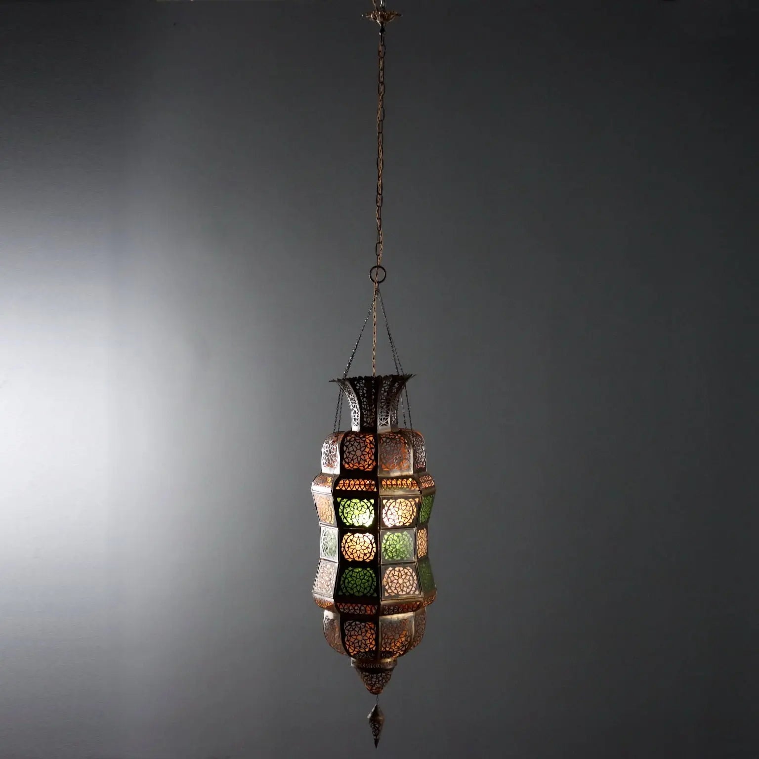 Antique Ceiling Lamp Metal Glass Italy XX Century - India, Early XX Century | Antiques | Lighting