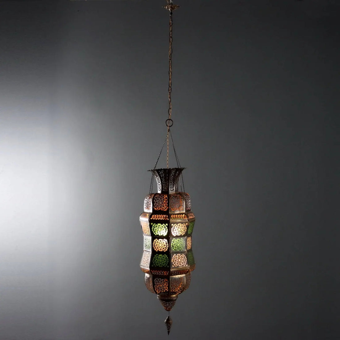 Antique Ceiling Lamp Metal Glass Italy XX Century - India, Early XX Century | Antiques | Lighting