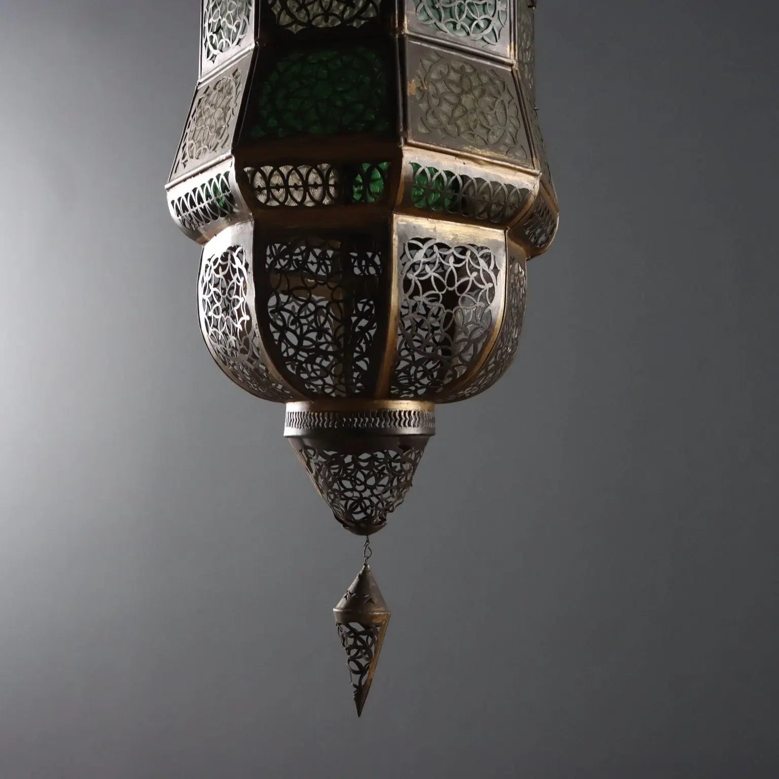 Antique Ceiling Lamp Metal Glass Italy XX Century - India, Early XX Century | Antiques | Lighting