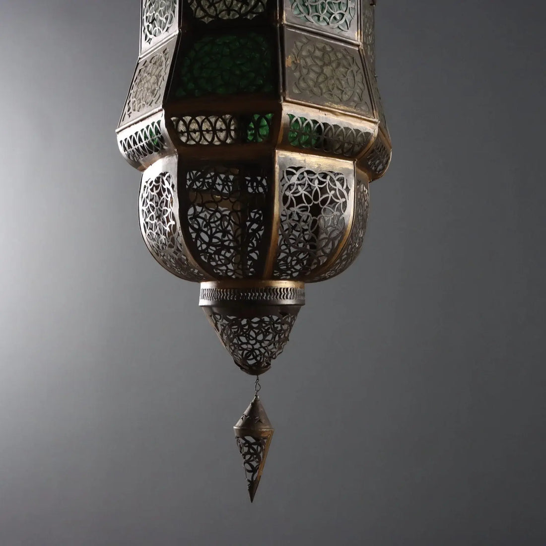 Antique Ceiling Lamp Metal Glass Italy XX Century - India, Early XX Century | Antiques | Lighting