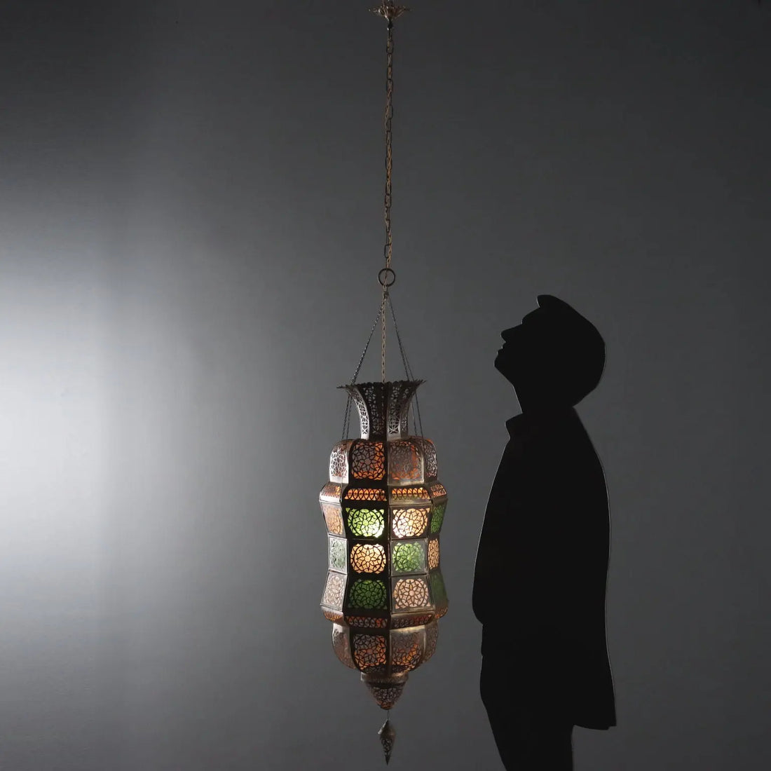 Antique Ceiling Lamp Metal Glass Italy XX Century - India, Early XX Century | Antiques | Lighting