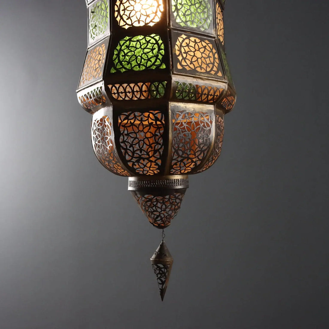 Antique Ceiling Lamp Metal Glass Italy XX Century - India, Early XX Century | Antiques | Lighting