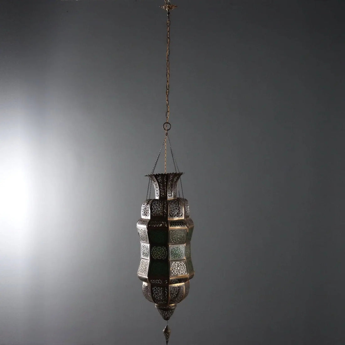 Antique Ceiling Lamp Metal Glass Italy XX Century - India, Early XX Century | Antiques | Lighting