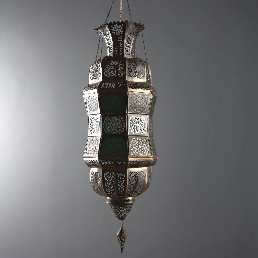 Antique Ceiling Lamp Metal Glass Italy XX Century - India, Early XX Century | Antiques | Lighting