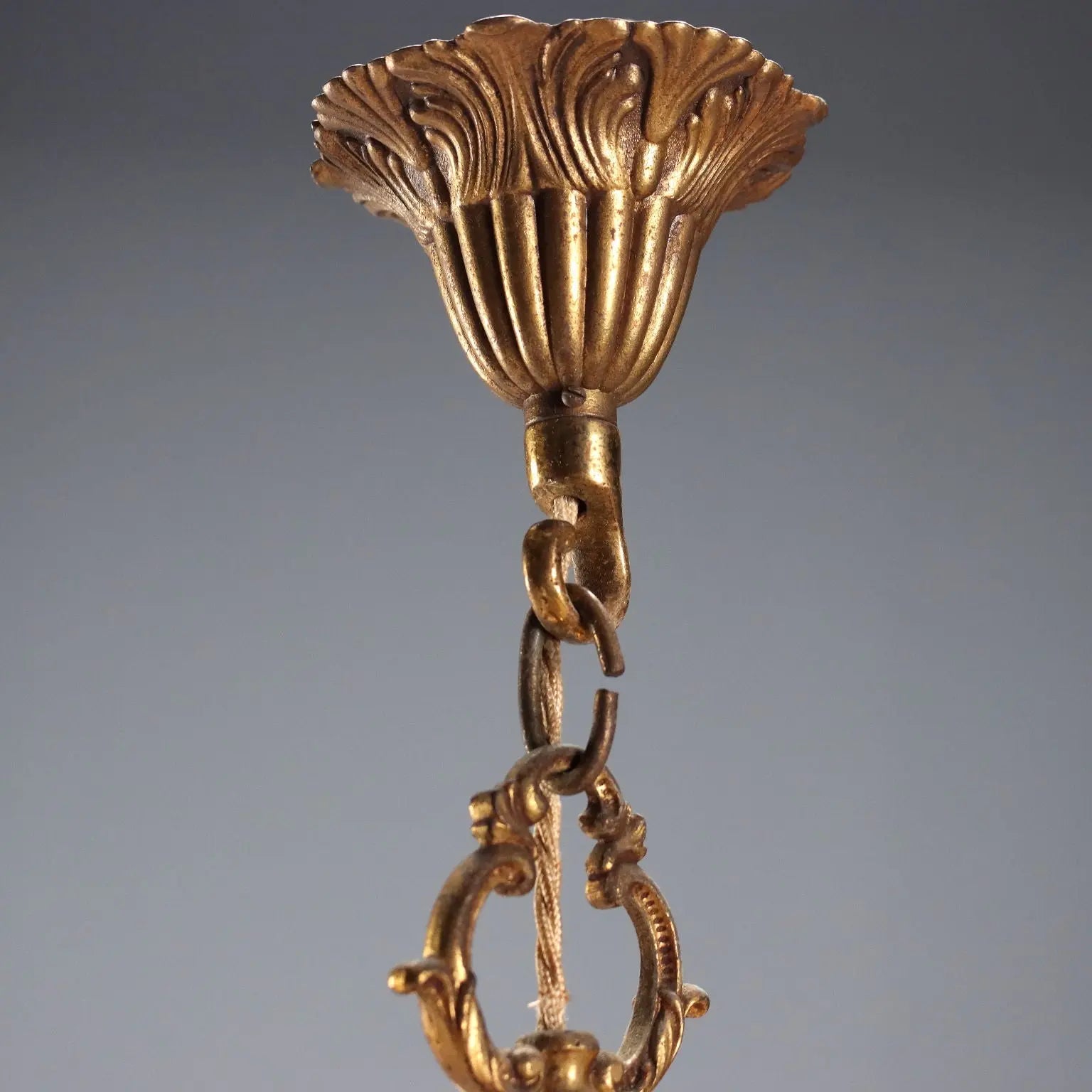 Bronze and Crystal Chandelier - Italy, 20th Century