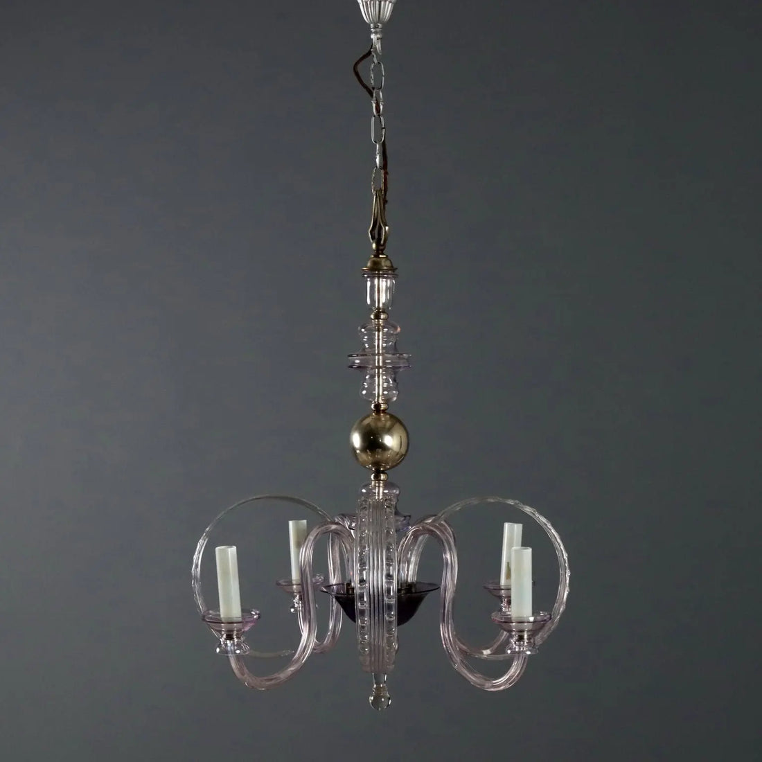 Venetian Blown Glass Chandelier, 20th Century