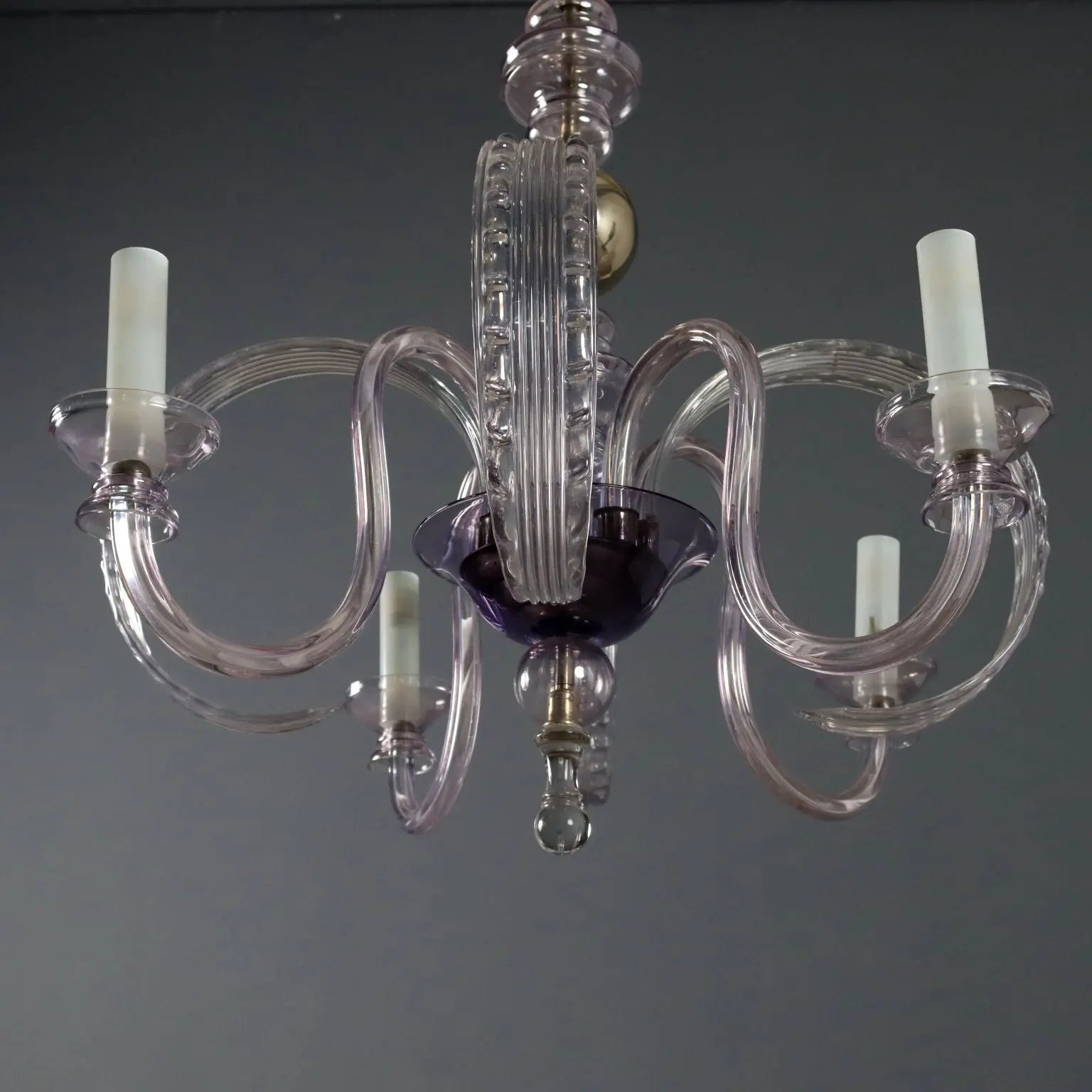 Venetian Blown Glass Chandelier, 20th Century