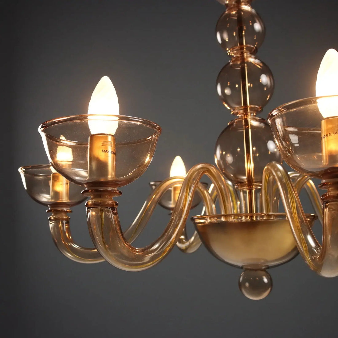 1950s Venetian Murano Glass Chandelier