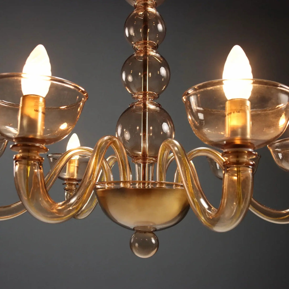 1950s Venetian Murano Glass Chandelier