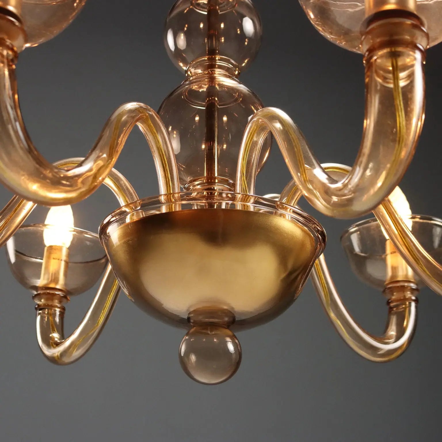 1950s Venetian Murano Glass Chandelier