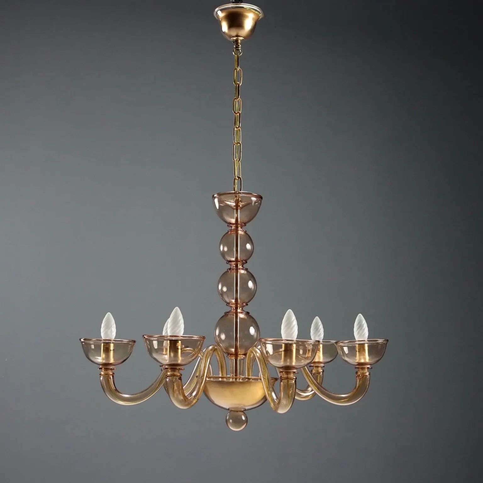 1950s Venetian Murano Glass Chandelier