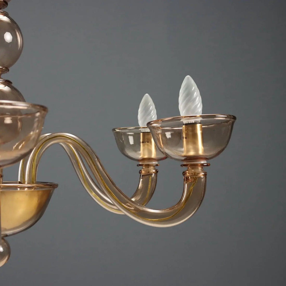 1950s Venetian Murano Glass Chandelier