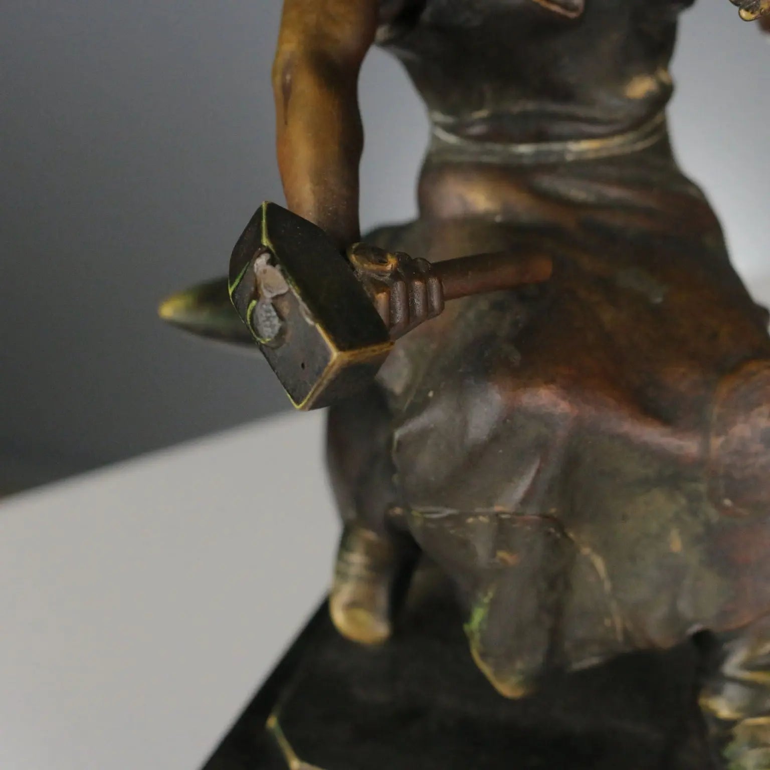 Antique Sculpture Transformed into a Lamp Otto Schmidt-Hofer '900