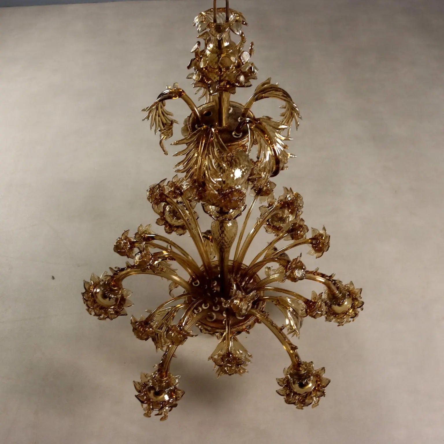 Antique Chandelier Blown Glass Murano Italy XIX Century - Murano, XIX Century | Antiques | Lighting