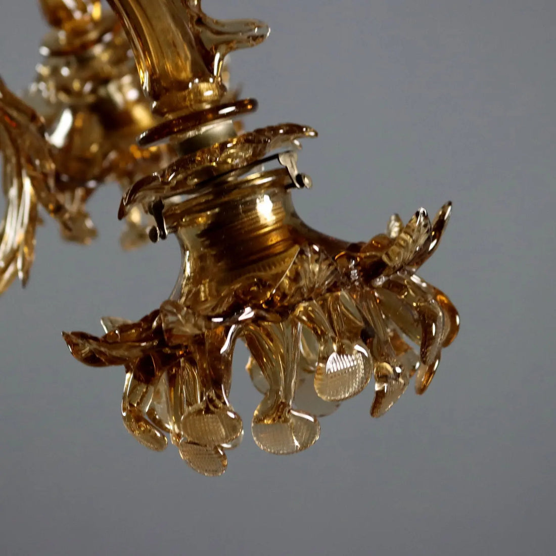 Antique Chandelier Blown Glass Murano Italy XIX Century - Murano, XIX Century | Antiques | Lighting