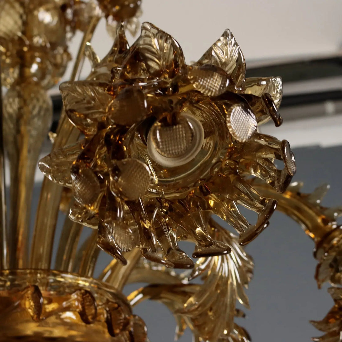 Antique Chandelier Blown Glass Murano Italy XIX Century - Murano, XIX Century | Antiques | Lighting