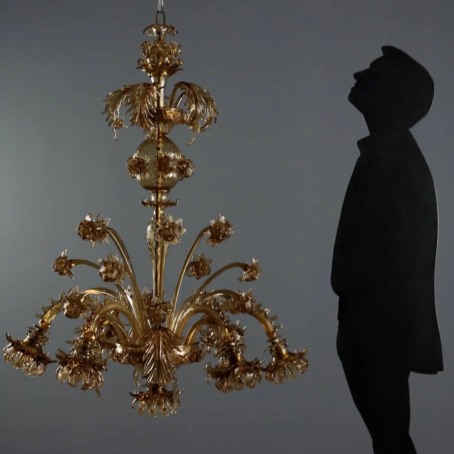 Antique Chandelier Blown Glass Murano Italy XIX Century - Murano, XIX Century | Antiques | Lighting