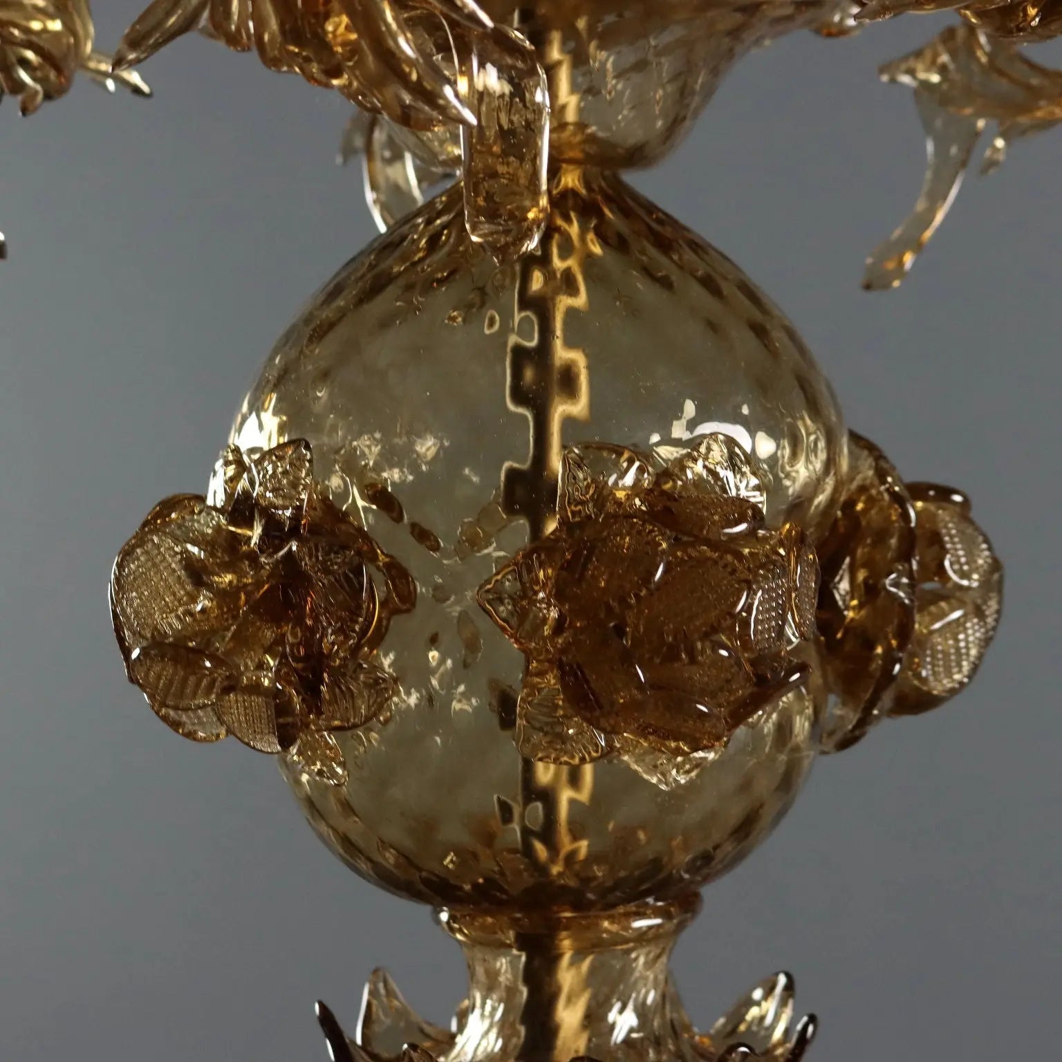 Antique Chandelier Blown Glass Murano Italy XIX Century - Murano, XIX Century | Antiques | Lighting
