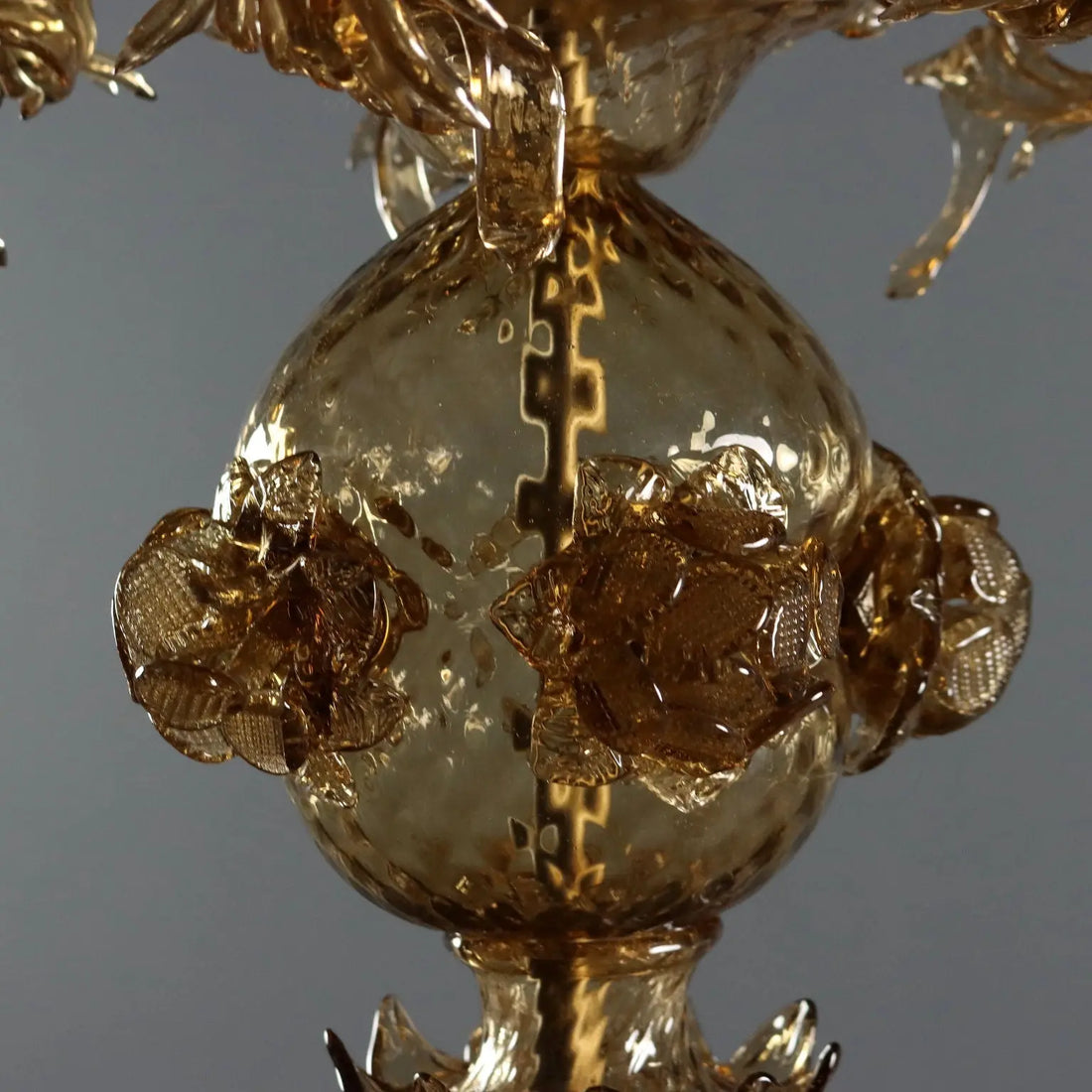 Antique Chandelier Blown Glass Murano Italy XIX Century - Murano, XIX Century | Antiques | Lighting