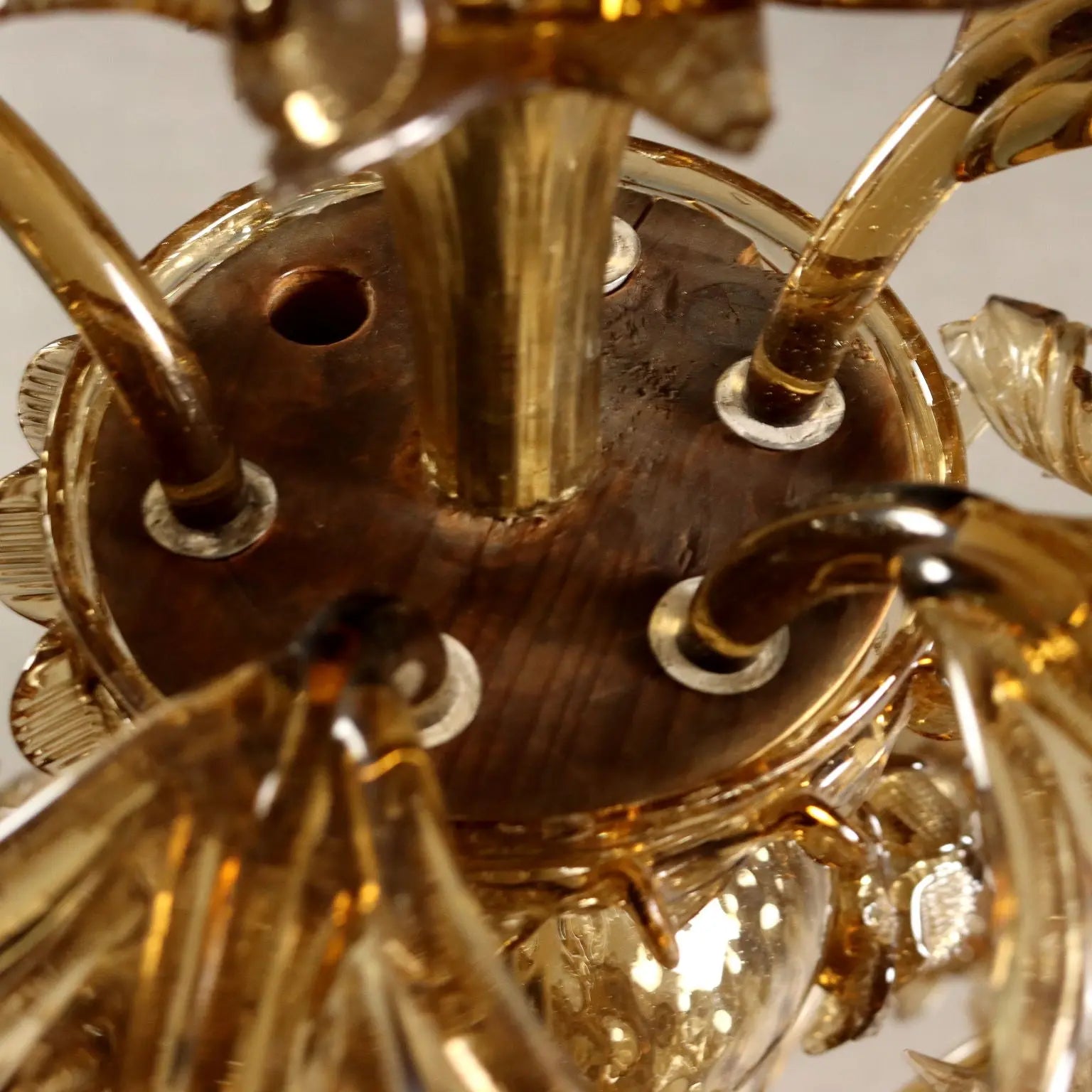 Antique Chandelier Blown Glass Murano Italy XIX Century - Murano, XIX Century | Antiques | Lighting