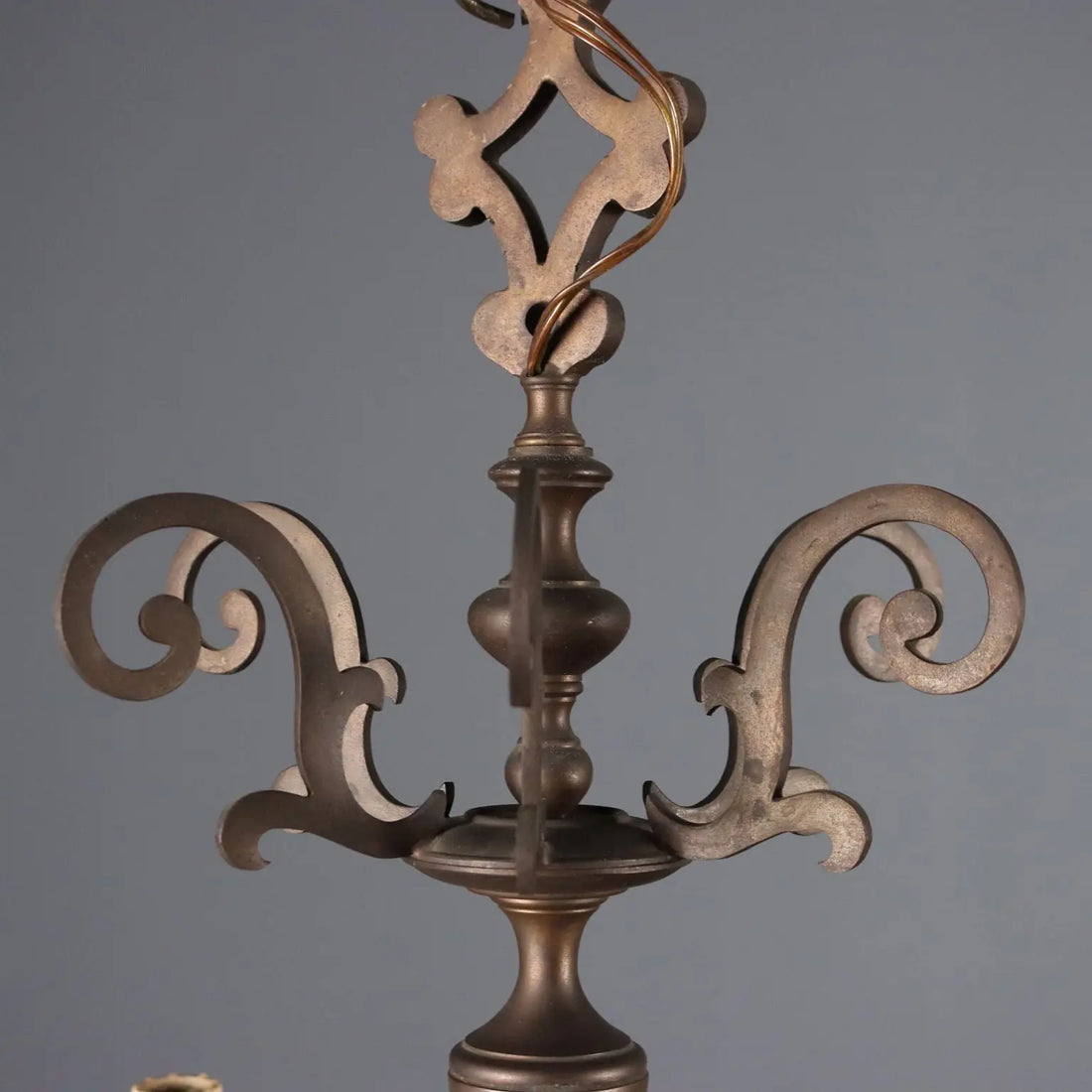 Antique Chandelier Bronze Metal 6 Lights Netherlands XX Century - Netherland, Early XX Century | Antiques | Lighting