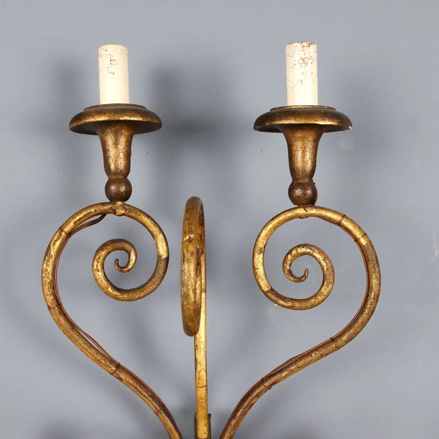 Antique Wall Lamps Gilded Iron 8 Lights Italy XX Century - Italy, Early XX Century | Antiques | Lighting