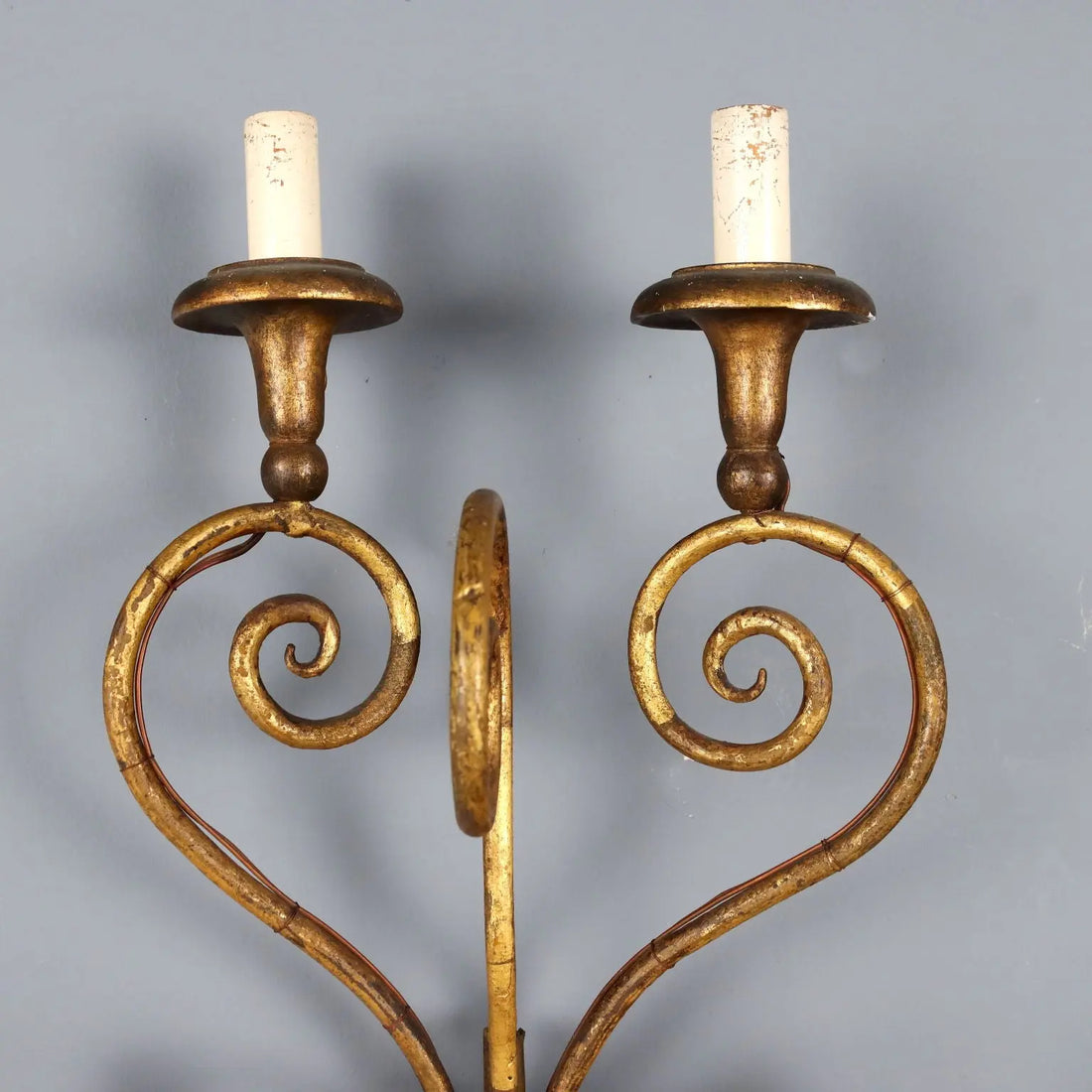 Antique Wall Lamps Gilded Iron 8 Lights Italy XX Century - Italy, Early XX Century | Antiques | Lighting