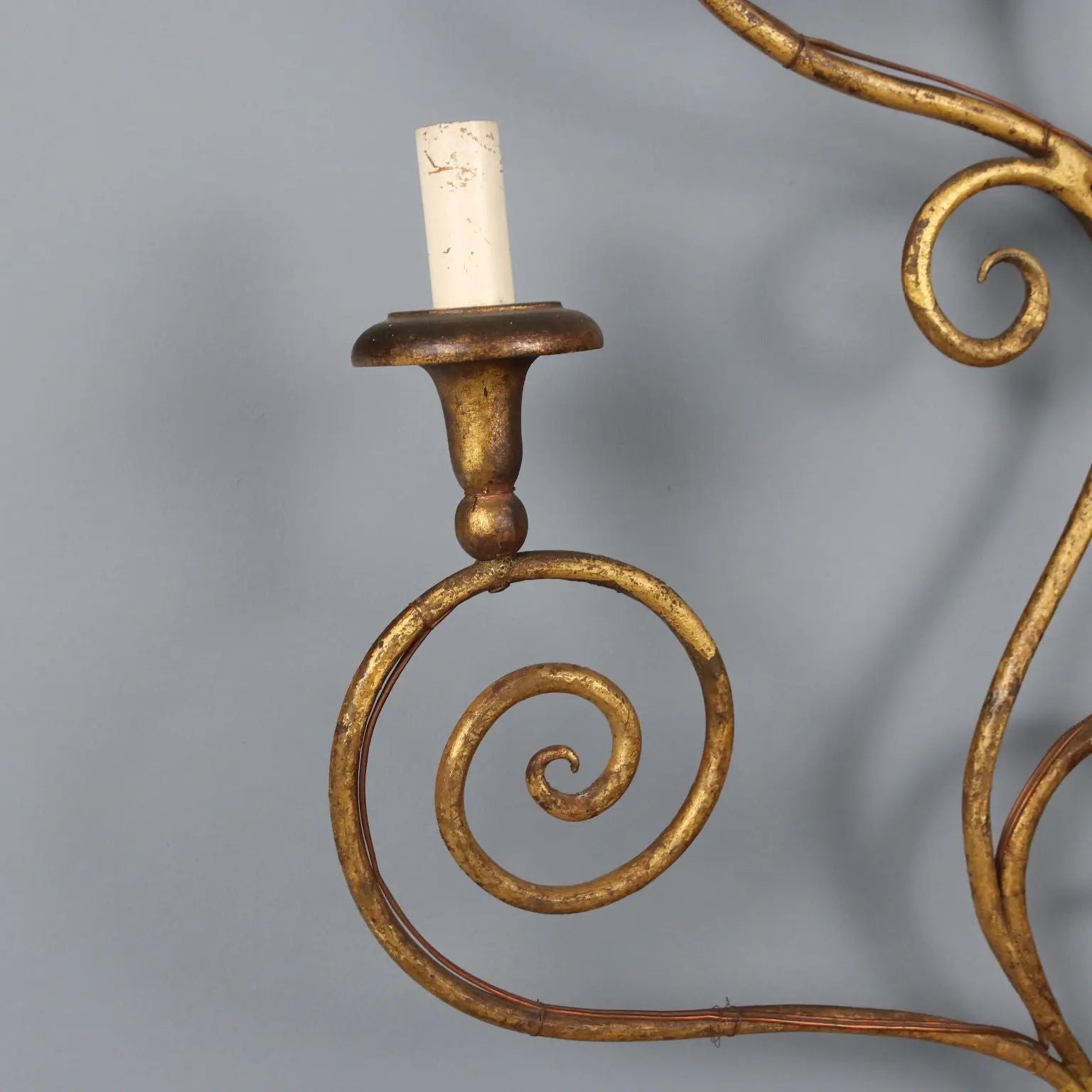 Antique Wall Lamps Gilded Iron 8 Lights Italy XX Century - Italy, Early XX Century | Antiques | Lighting