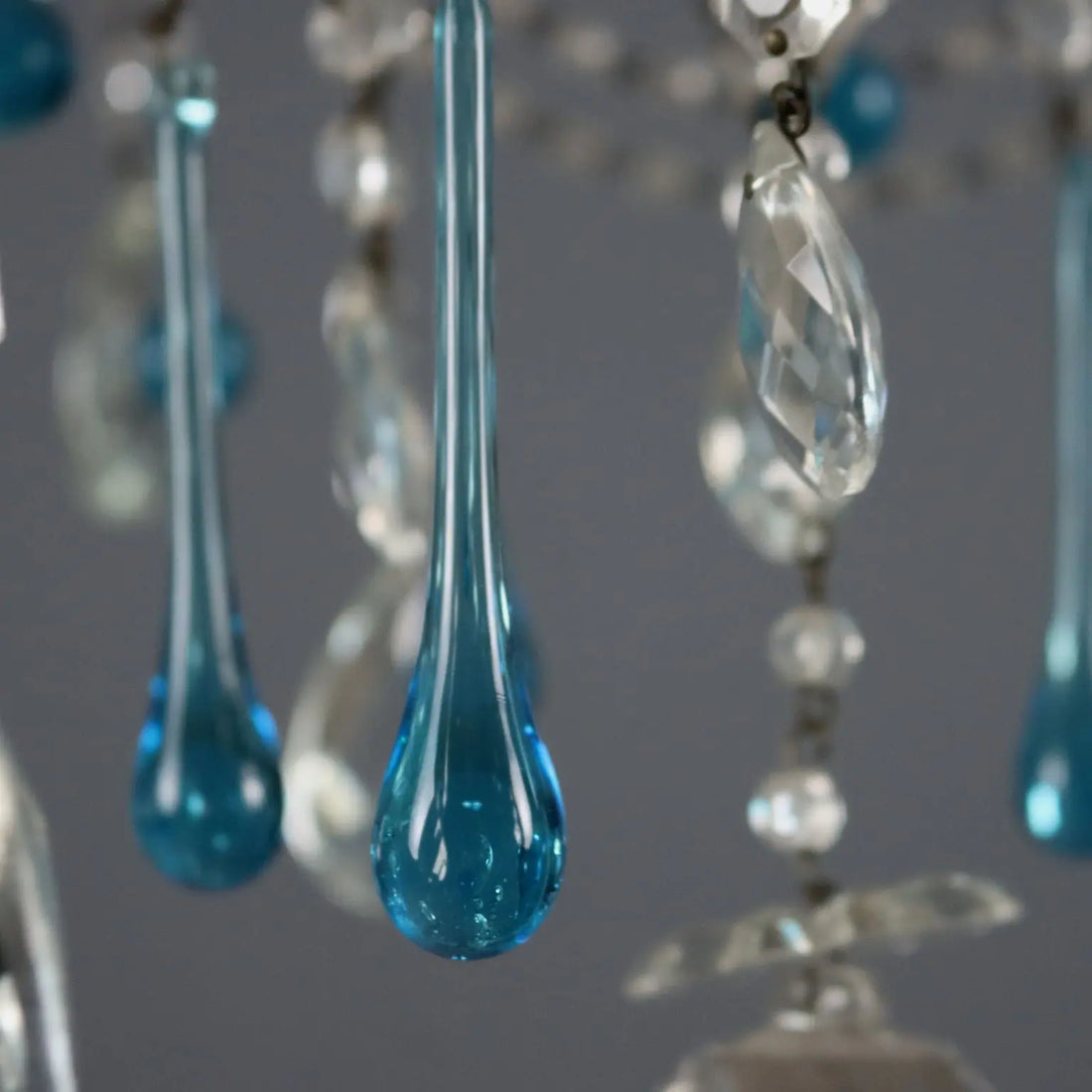Pair of Six-Light Iron Chandeliers - Italy 19th C.