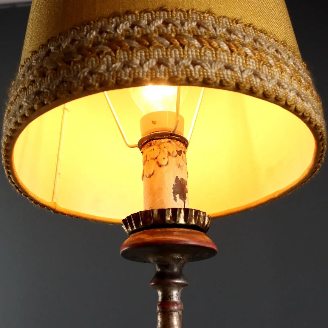 Silvered Wood Torchères - Italy 20th Century