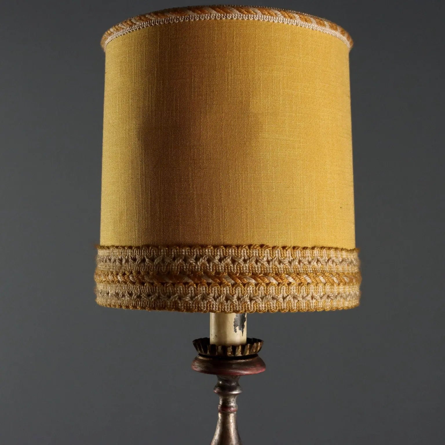 Silvered Wood Torchères - Italy 20th Century