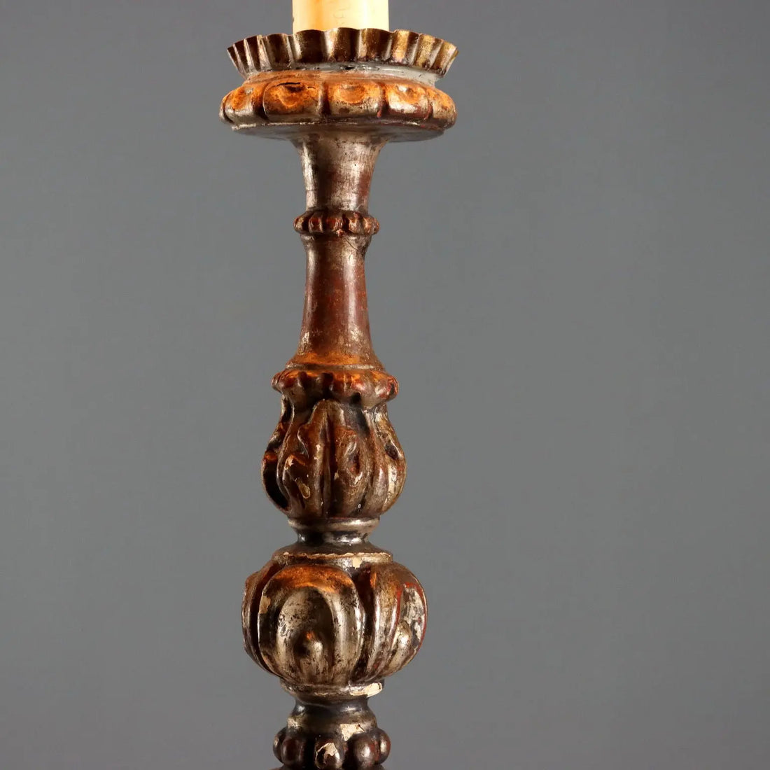 Carved Wood Torchère - Italy, 19th Century