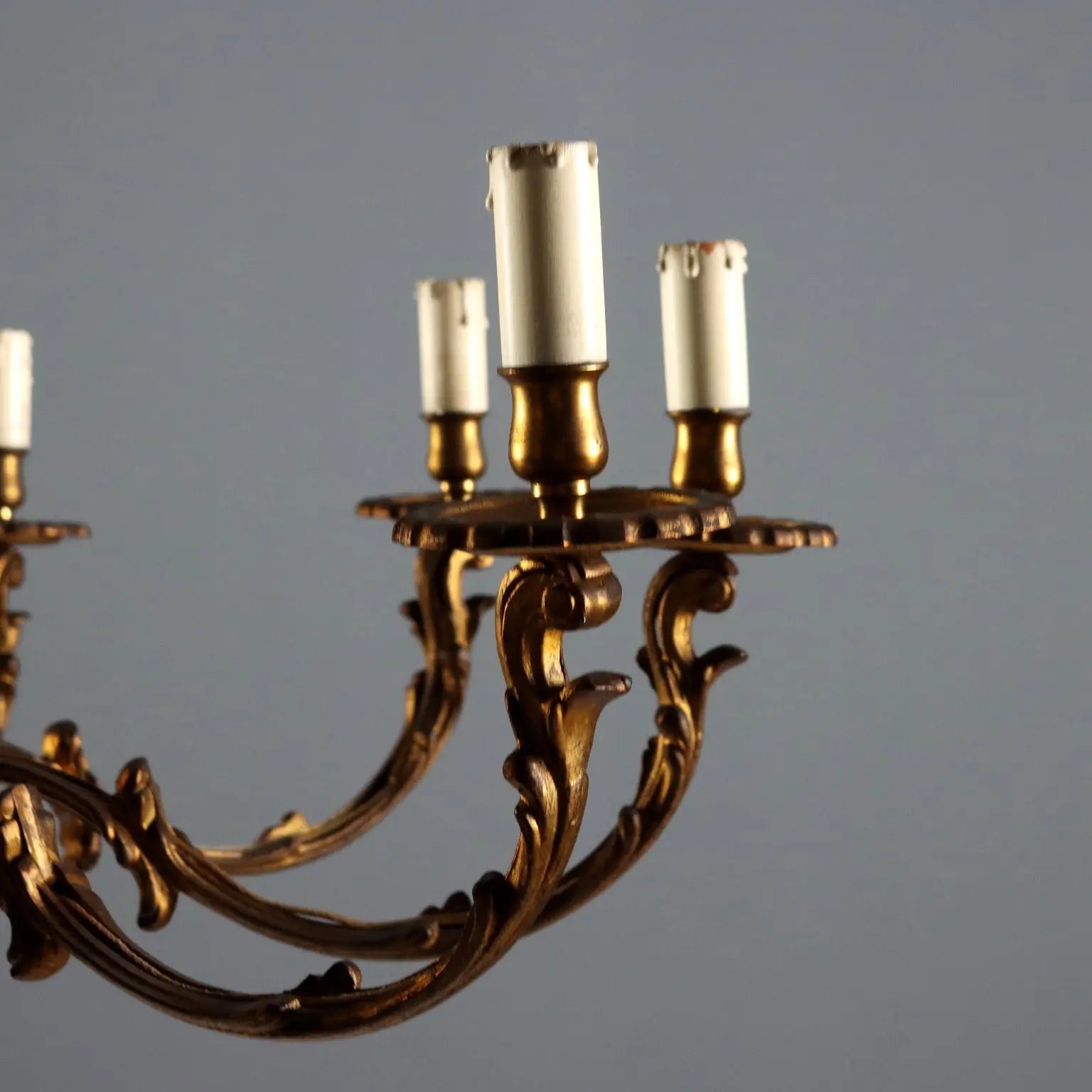 Gilt Bronze Chandelier, Italy 20th Century
