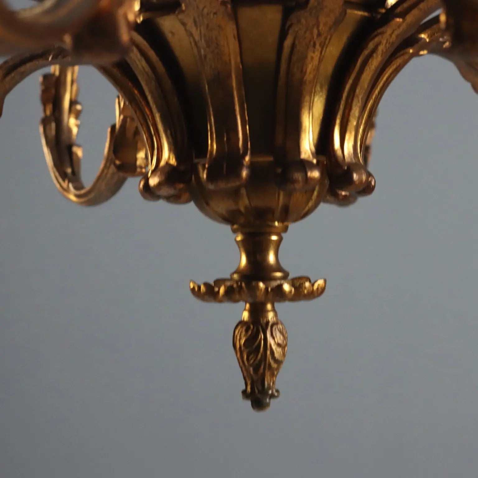 Gilt Bronze Chandelier, Italy 20th Century