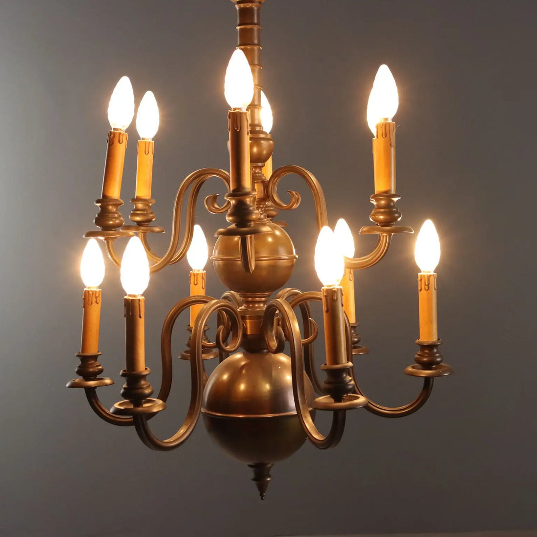 Bronze Chandelier - Netherlands Early 20th Century