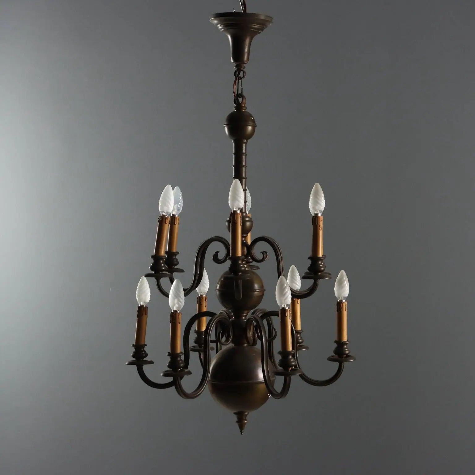 Bronze Chandelier - Netherlands Early 20th Century