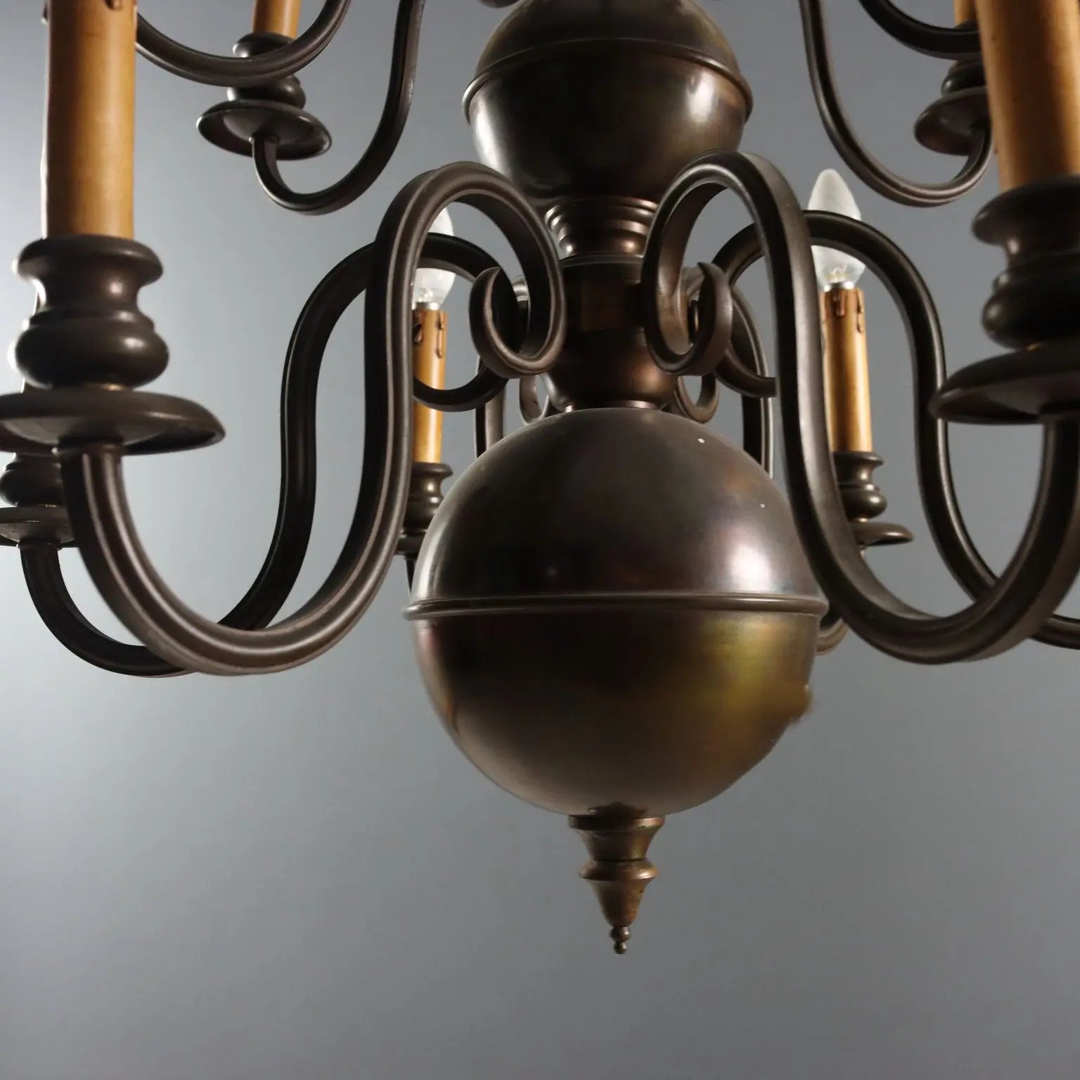 Bronze Chandelier - Netherlands Early 20th Century
