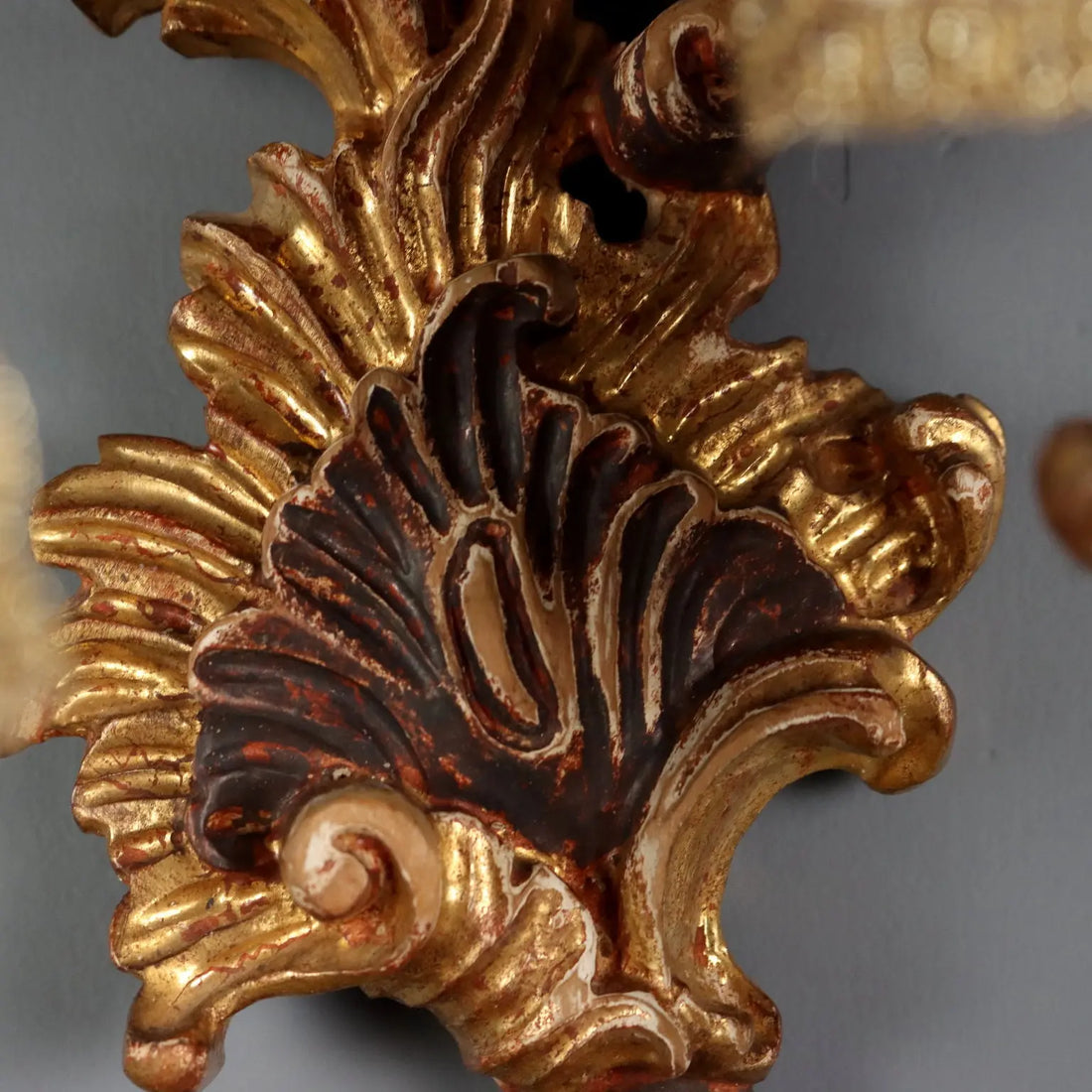Pair of Giltwood Wall Lights - Italy 20th Century
