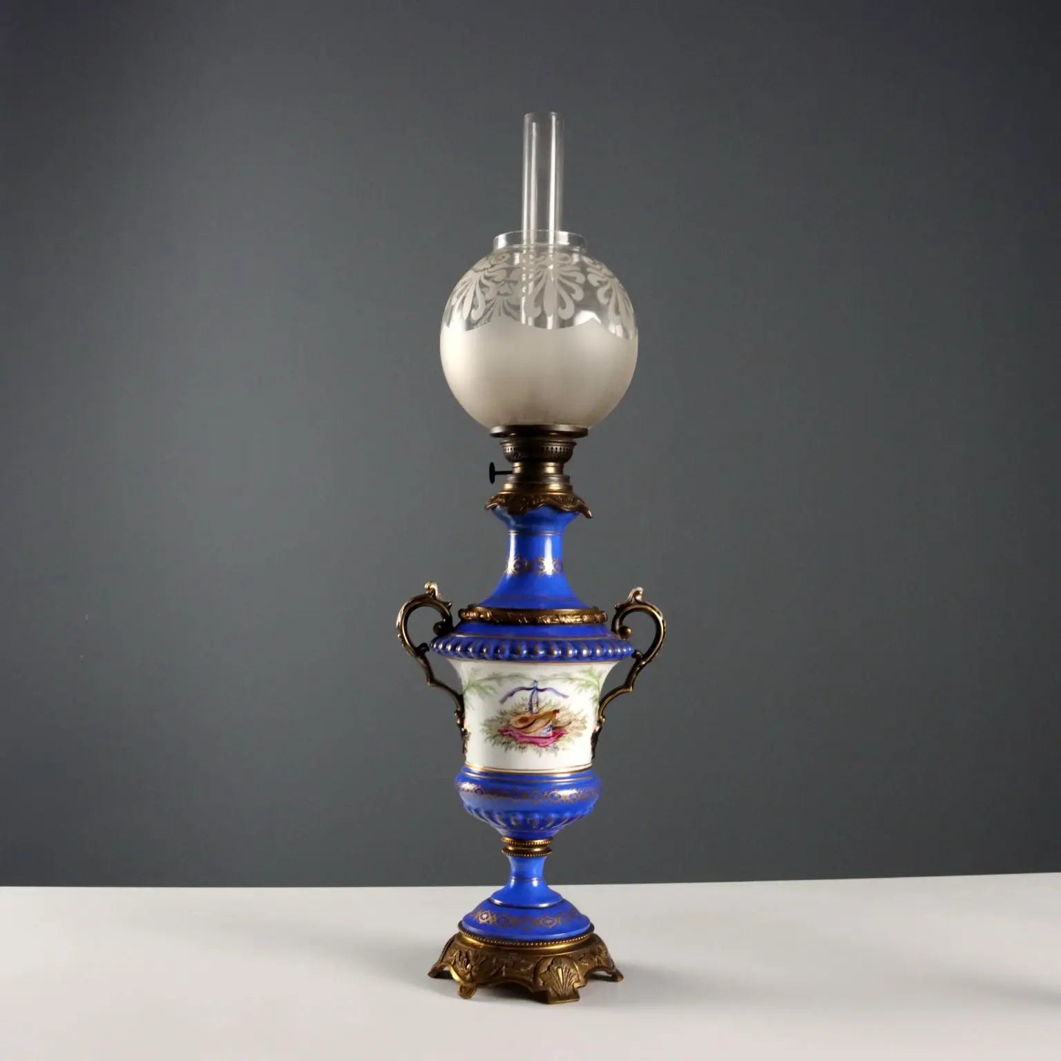 Antique Oil Lamp Kosmos Brenner Bronze Europe XIX Century - Europe, Late XIX Century | Antiques | Lighting