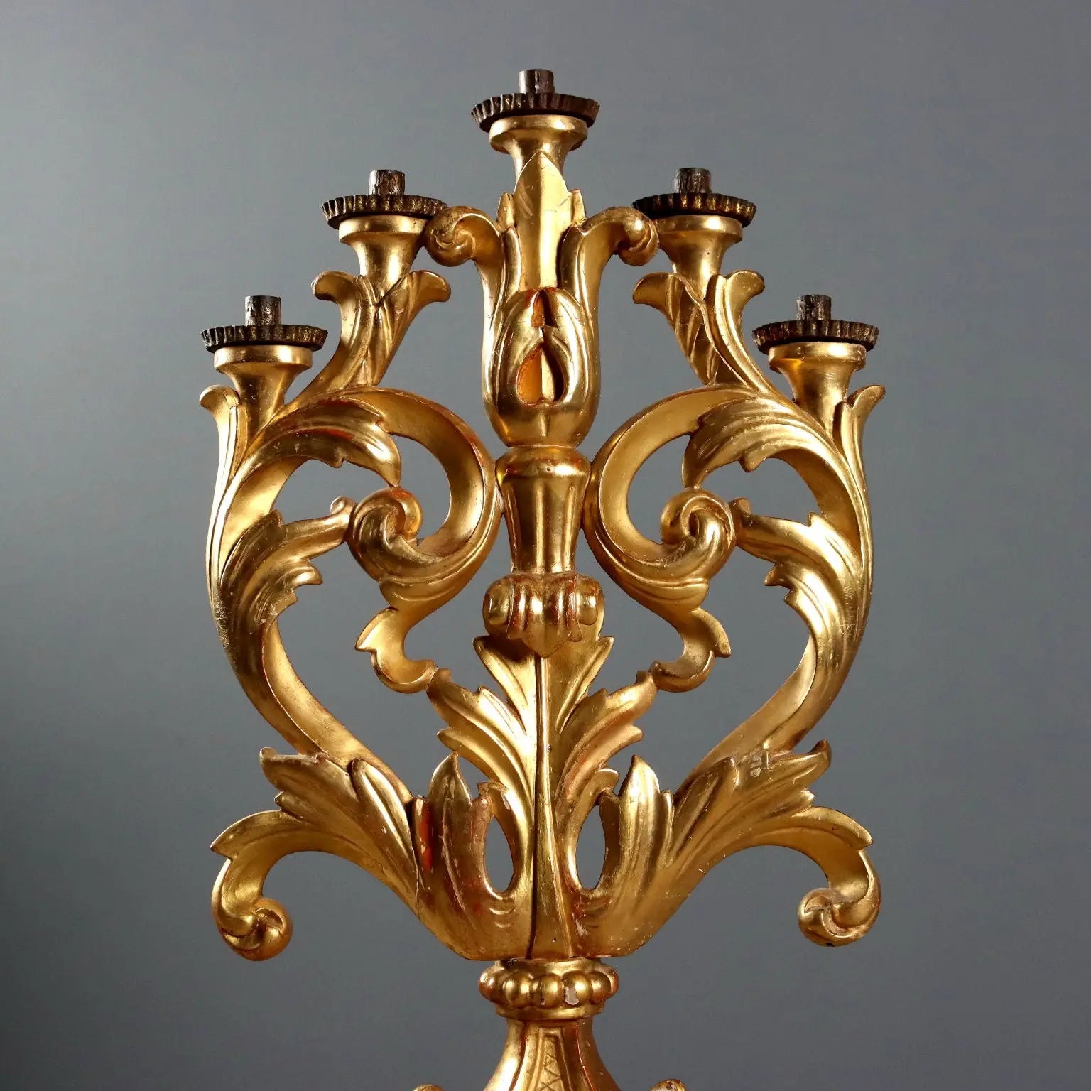 Pair of Giltwood Torchères - Italy, 18th Century